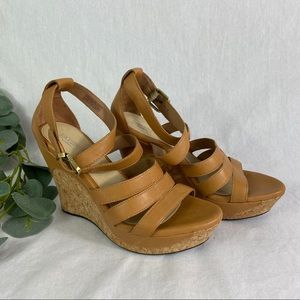 UGG Leather Sandal Wedges